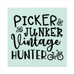 Picker Hunter Vintage Hunter Antique Thrifting Reseller Cute Posters and Art